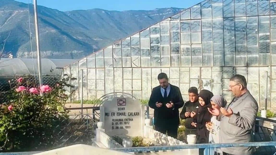 Çedes Projesi Kapsamında Şehit İsmail Çalkan'ın Kabrini Ziyaret Ettik.